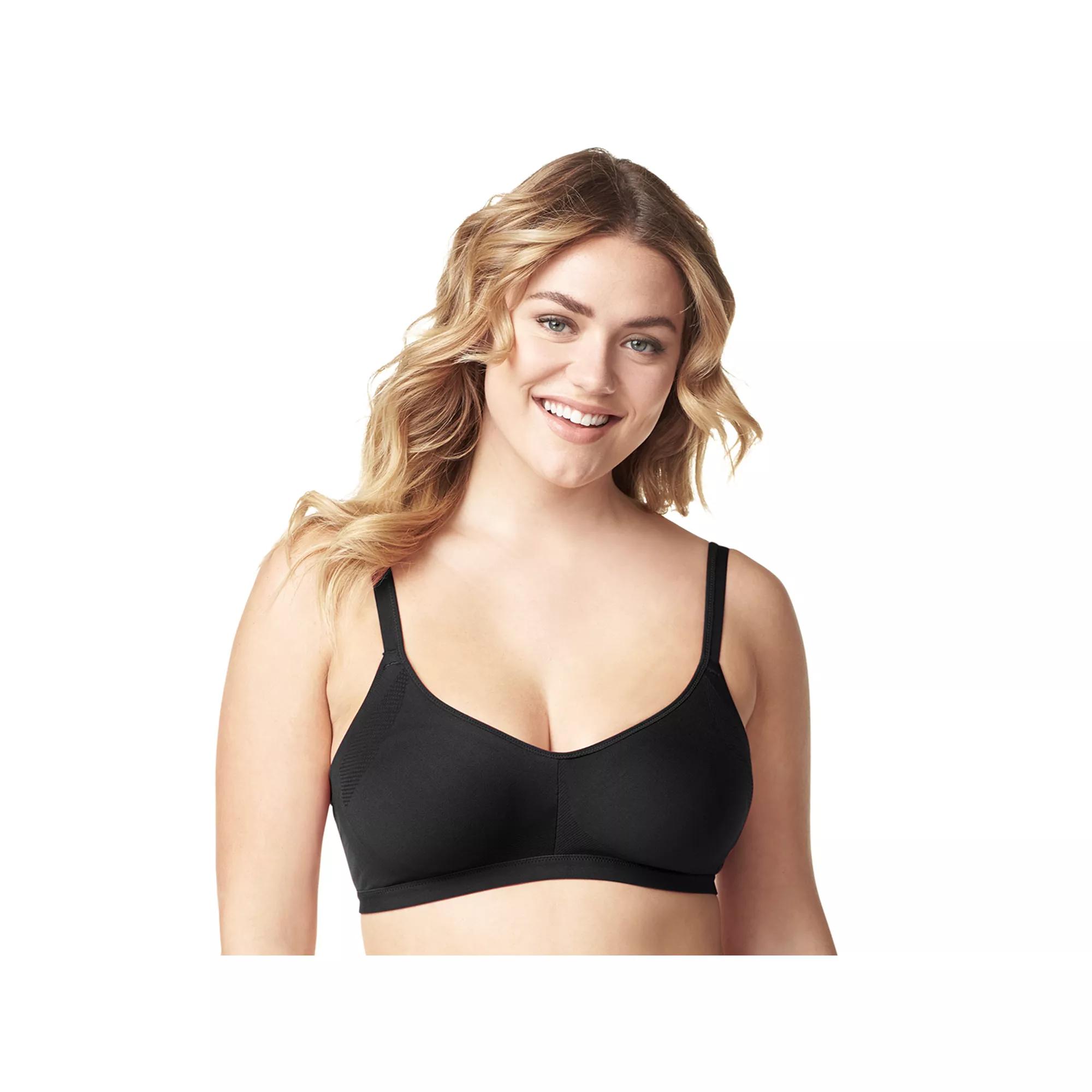 Olga® by Warner's® Easy Does It No Bulge Seamless Wireless Bra GM3911A, Women's, Size: Medium, Black Product Image