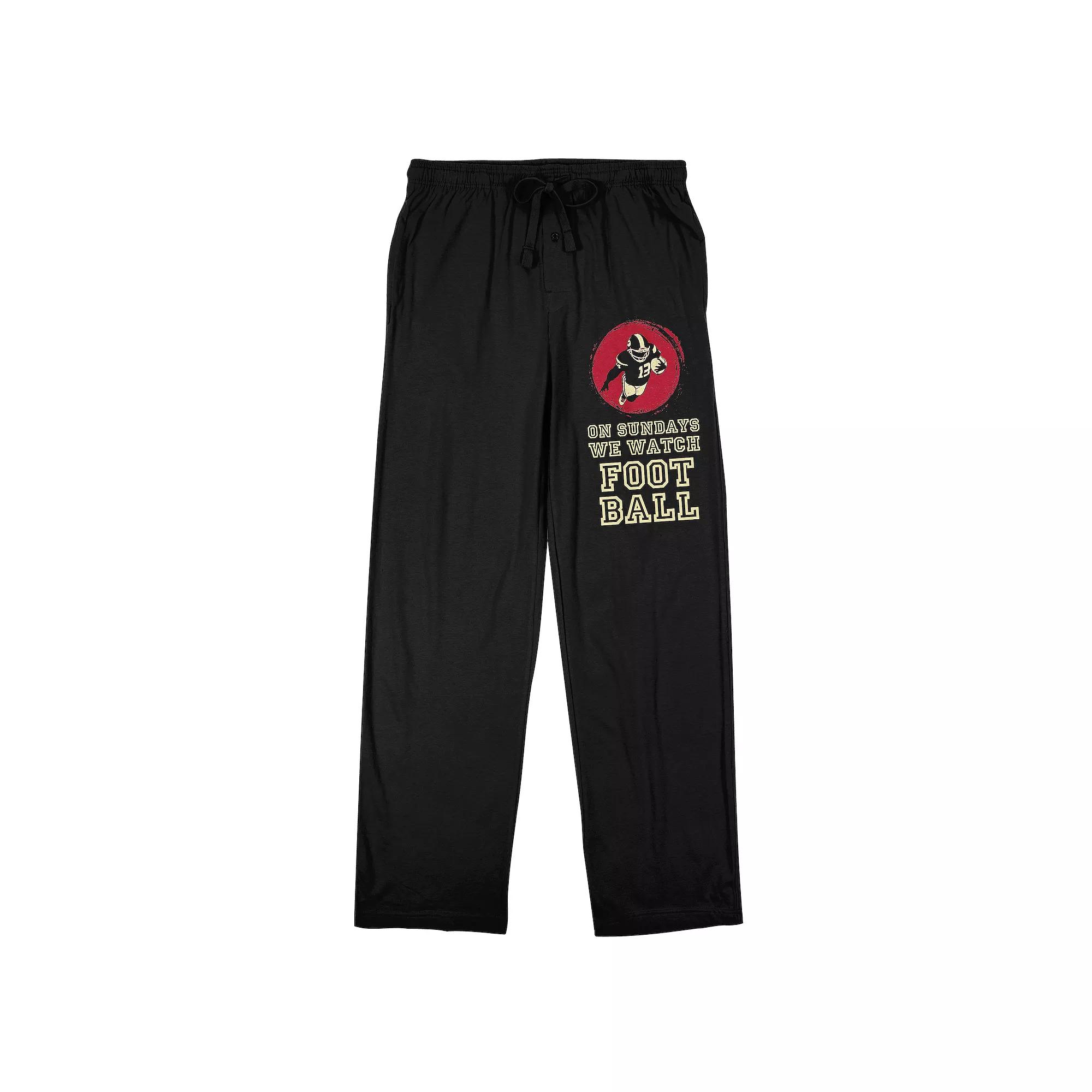 Men's "On Sundays We Watch Football" Pajama Pants,  Product Image