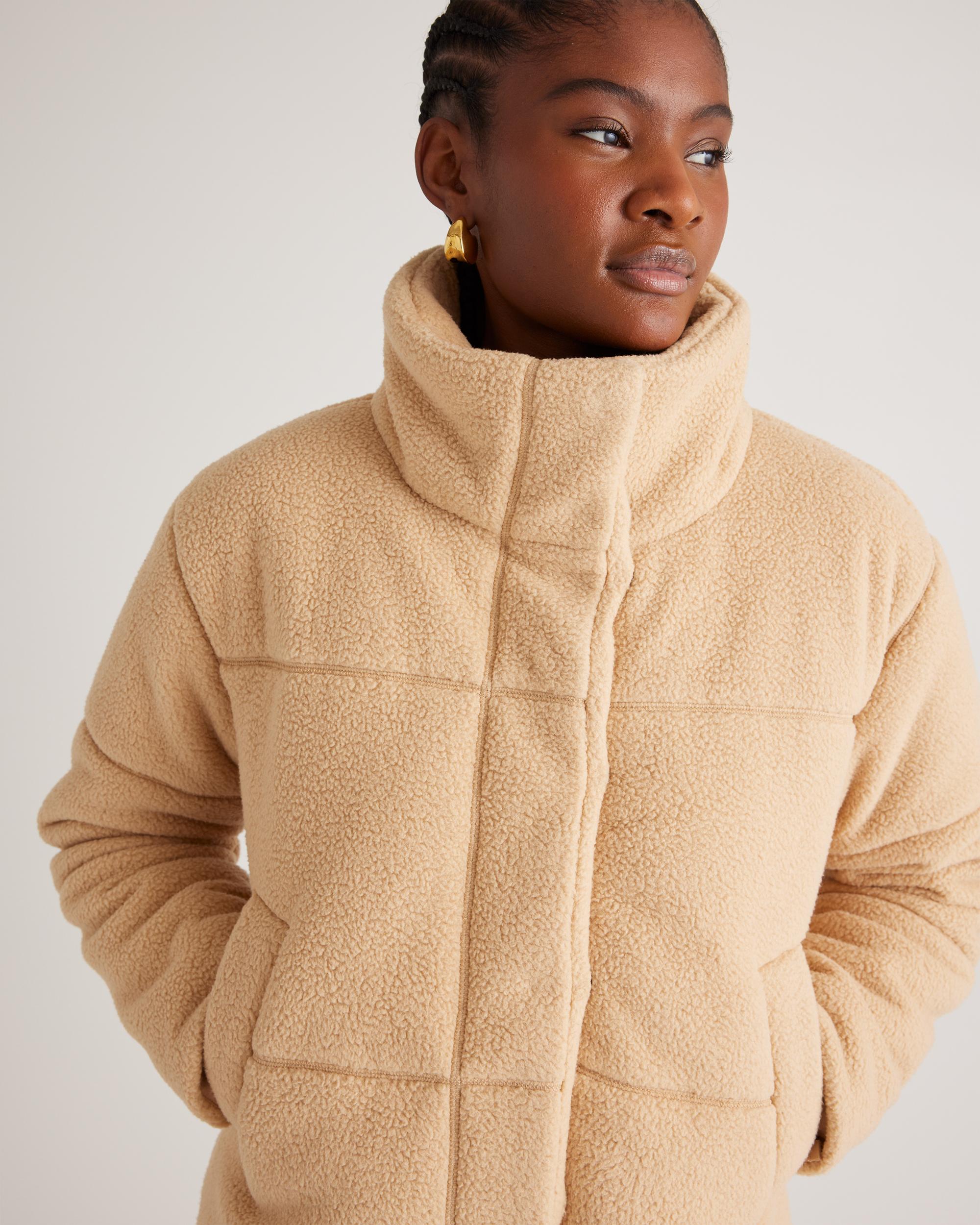 Quince | Women's Sherpa Puffer Jacket Size XL, 100% Polyester Product Image