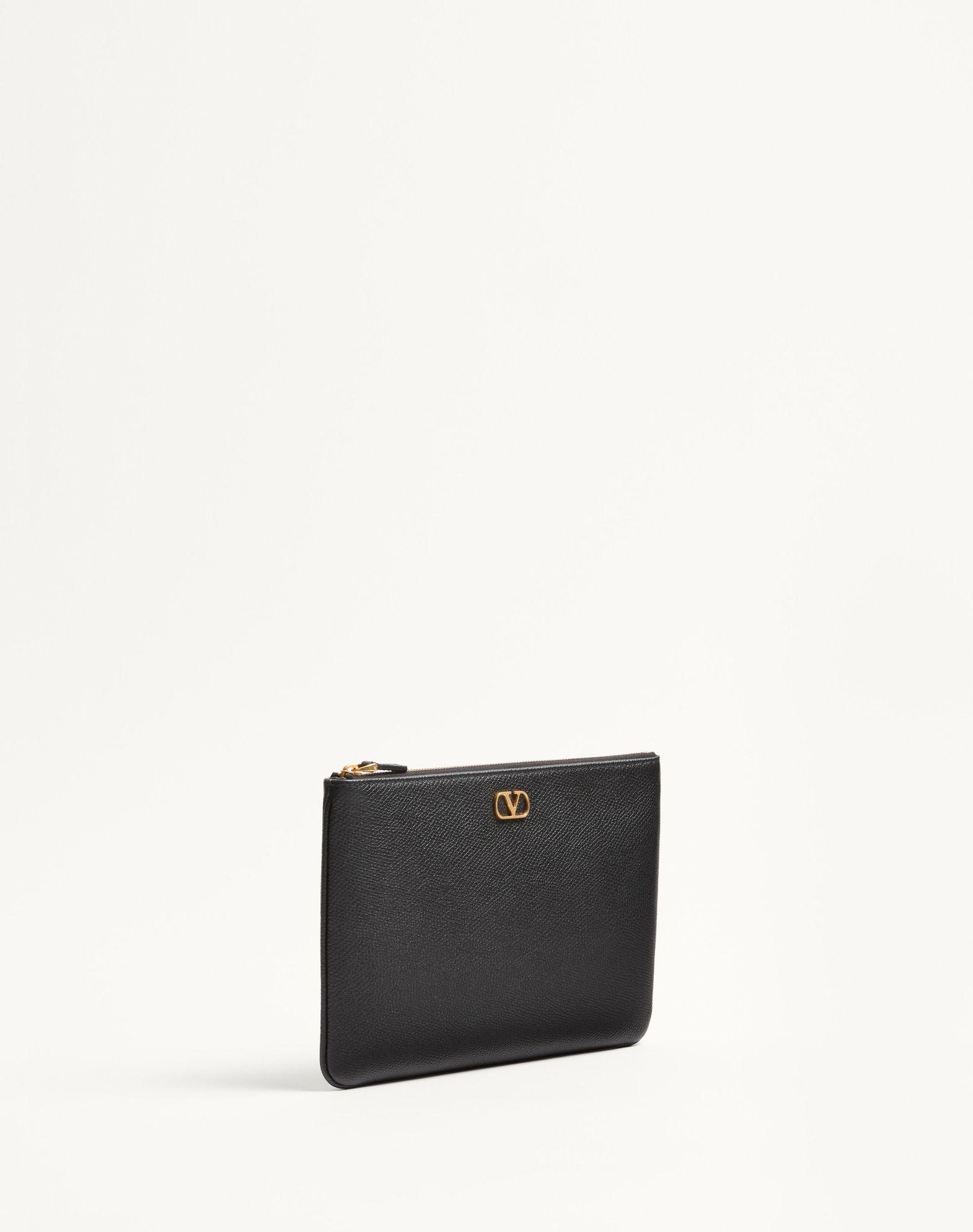 Vlogo Signature Grainy Calfskin Clutch Bag Product Image