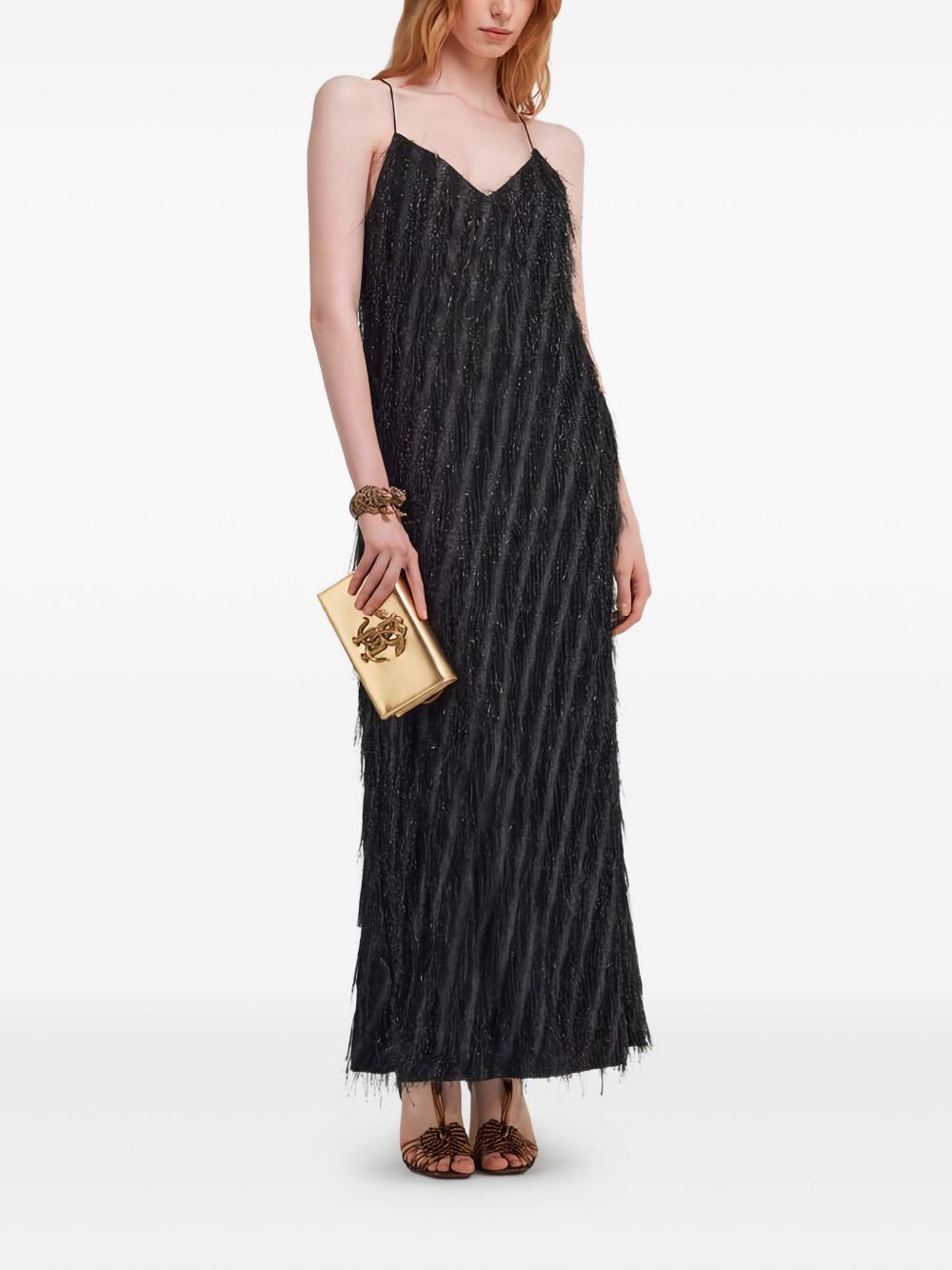 fringe-embellished slip dress Product Image