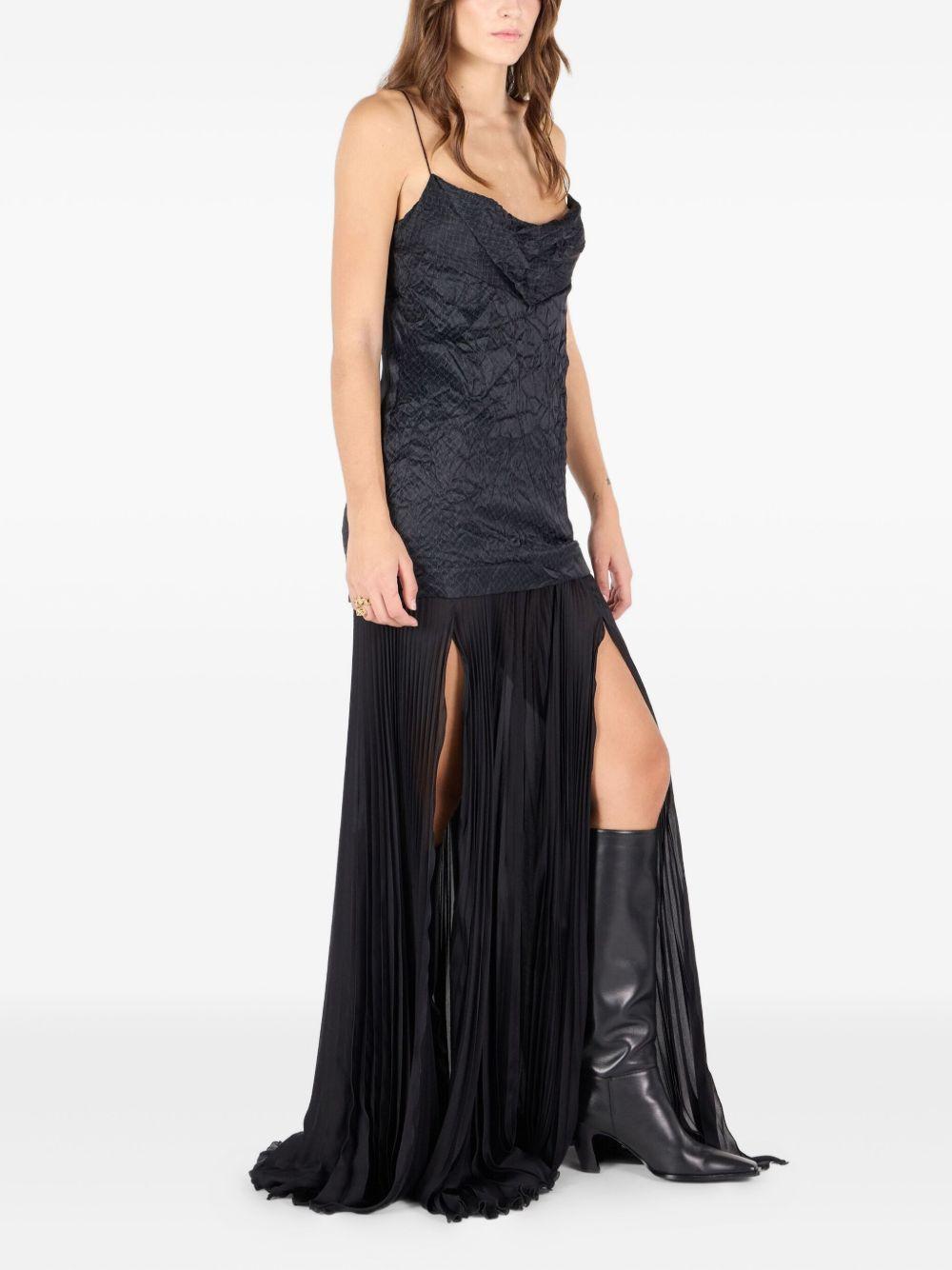crinkle silk maxi dress Product Image