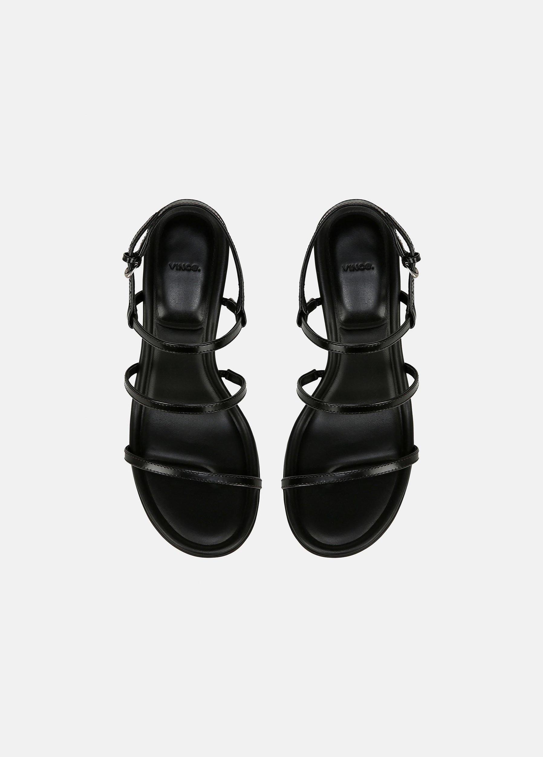 Josie Leather Strappy Heeled Sandal Product Image