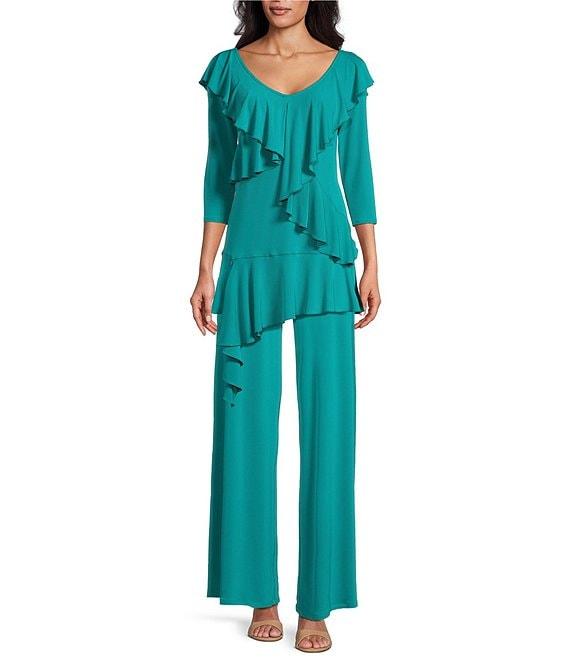 Eva Varro Elastic Waist Wide Leg Pants Product Image