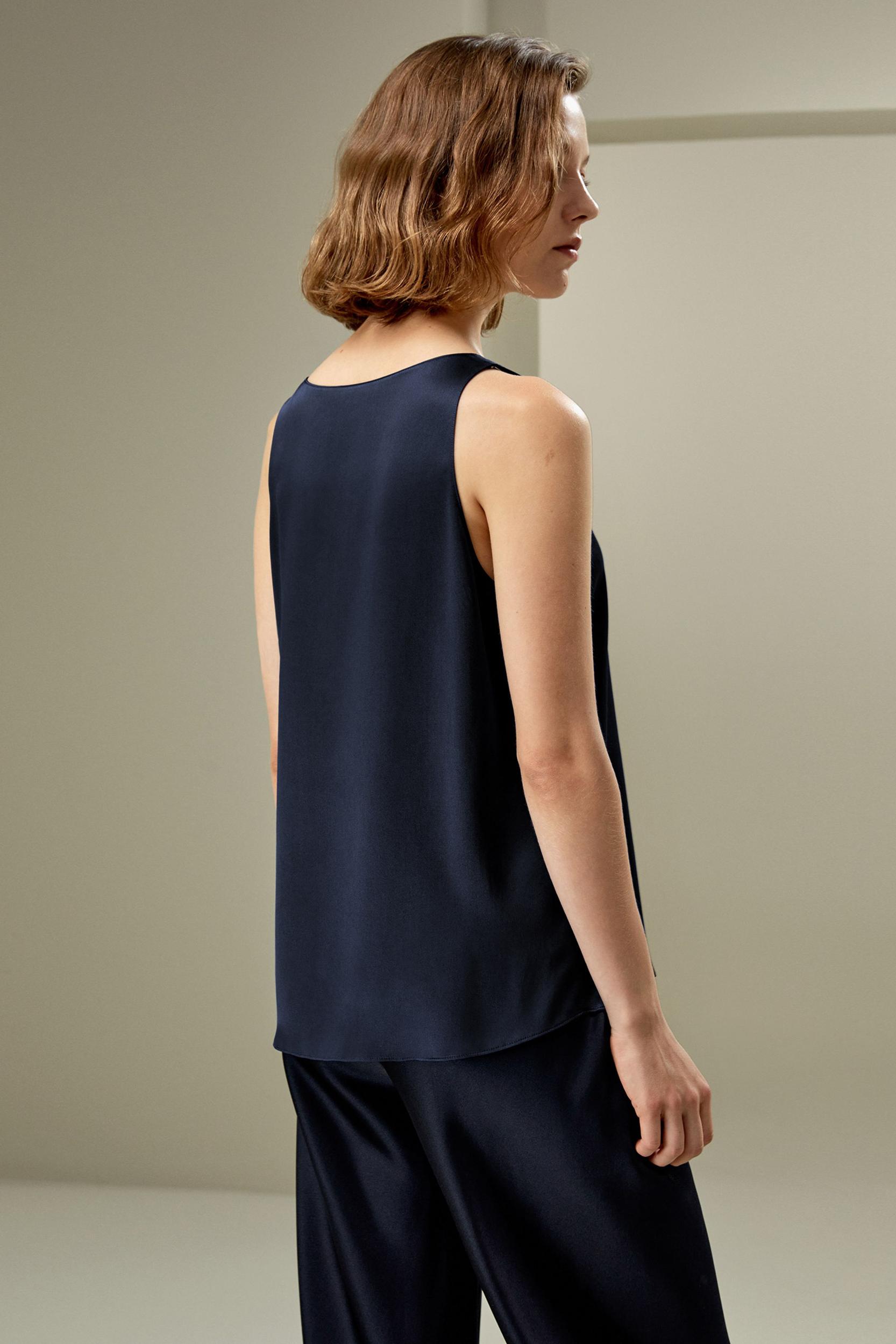 LILYSILK Silk Tank - Womens - Natural White Pure Silk - Cool A-Line Camisole XL Product Image