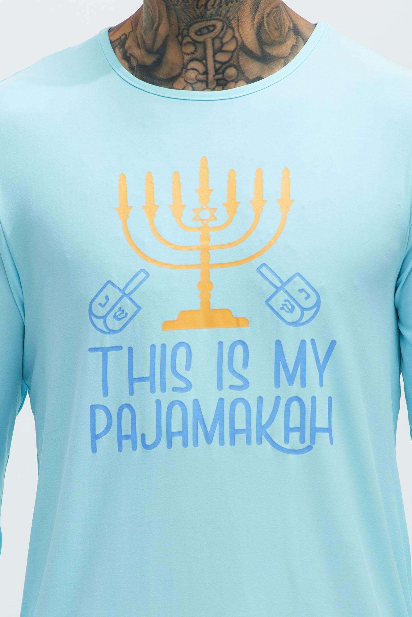 This Is My Pajamaka PJ Holiday PJ Set - Blue Product Image