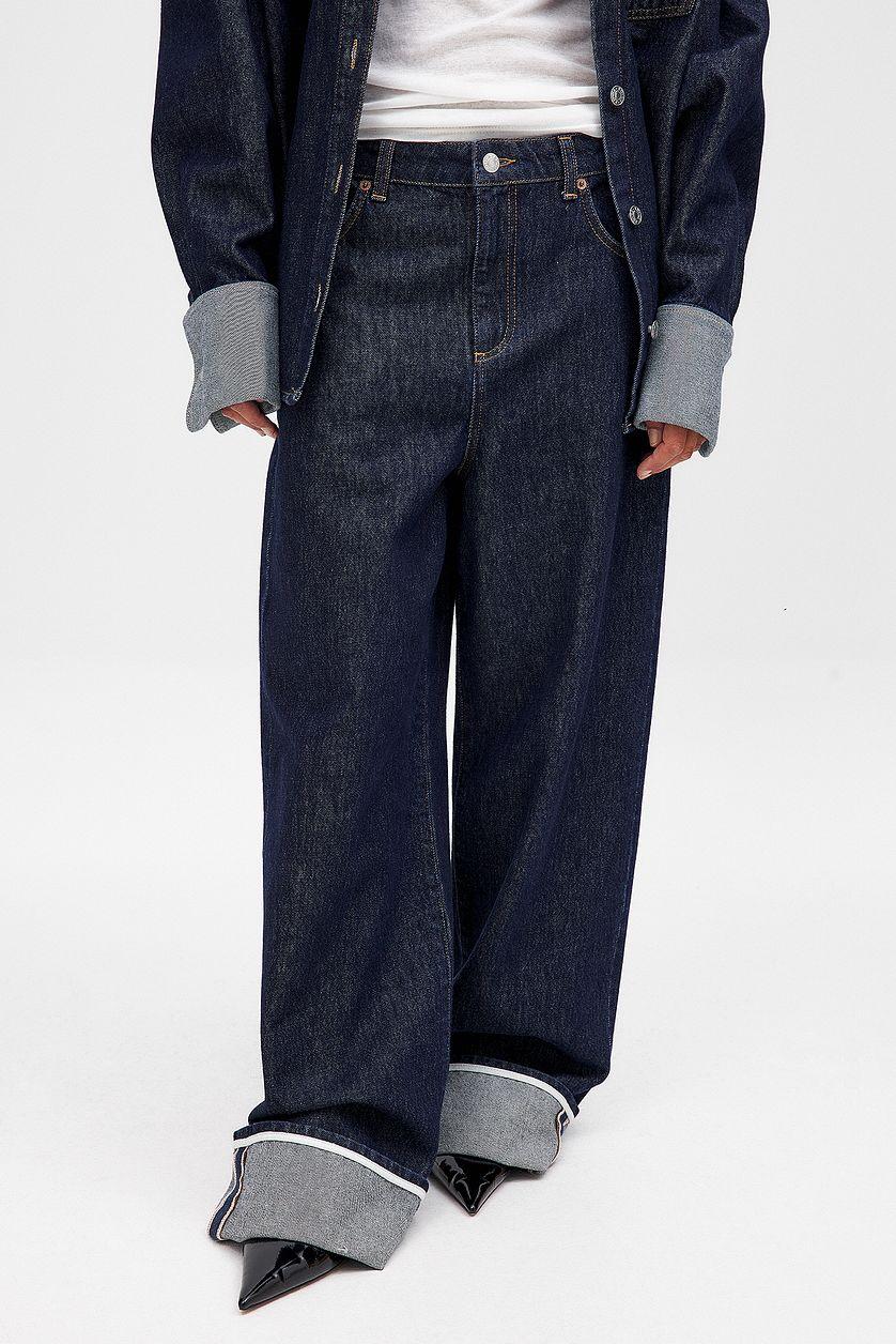 Fold Up Loose Denim Blue Product Image