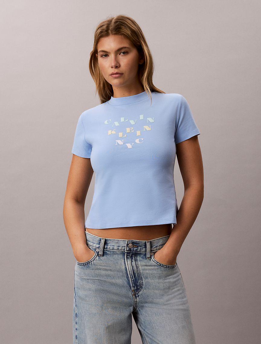 Slim Tiered Logo Graphic Tee Product Image