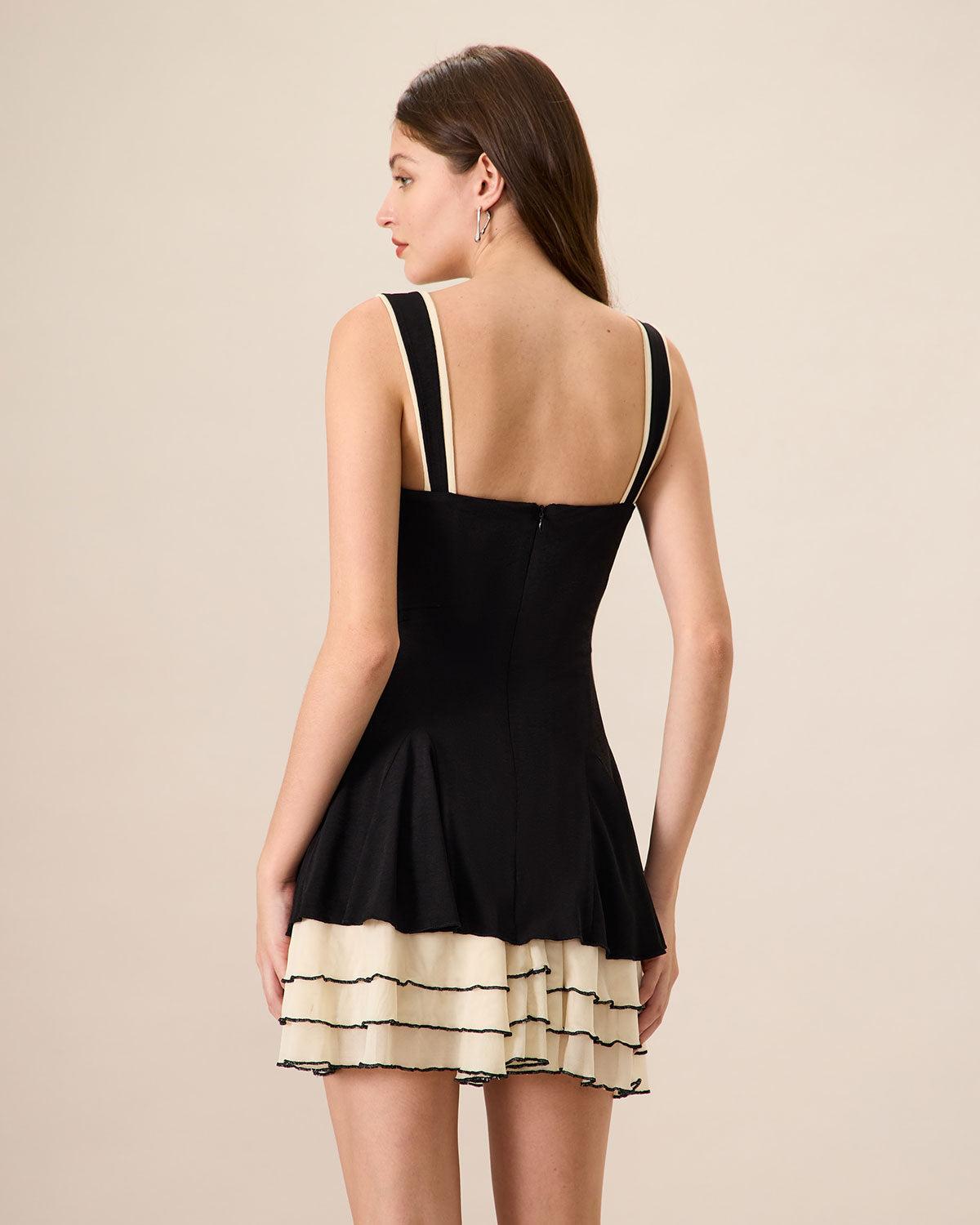 Women's Black Bodycon Knitted Mini Dress Female Product Image