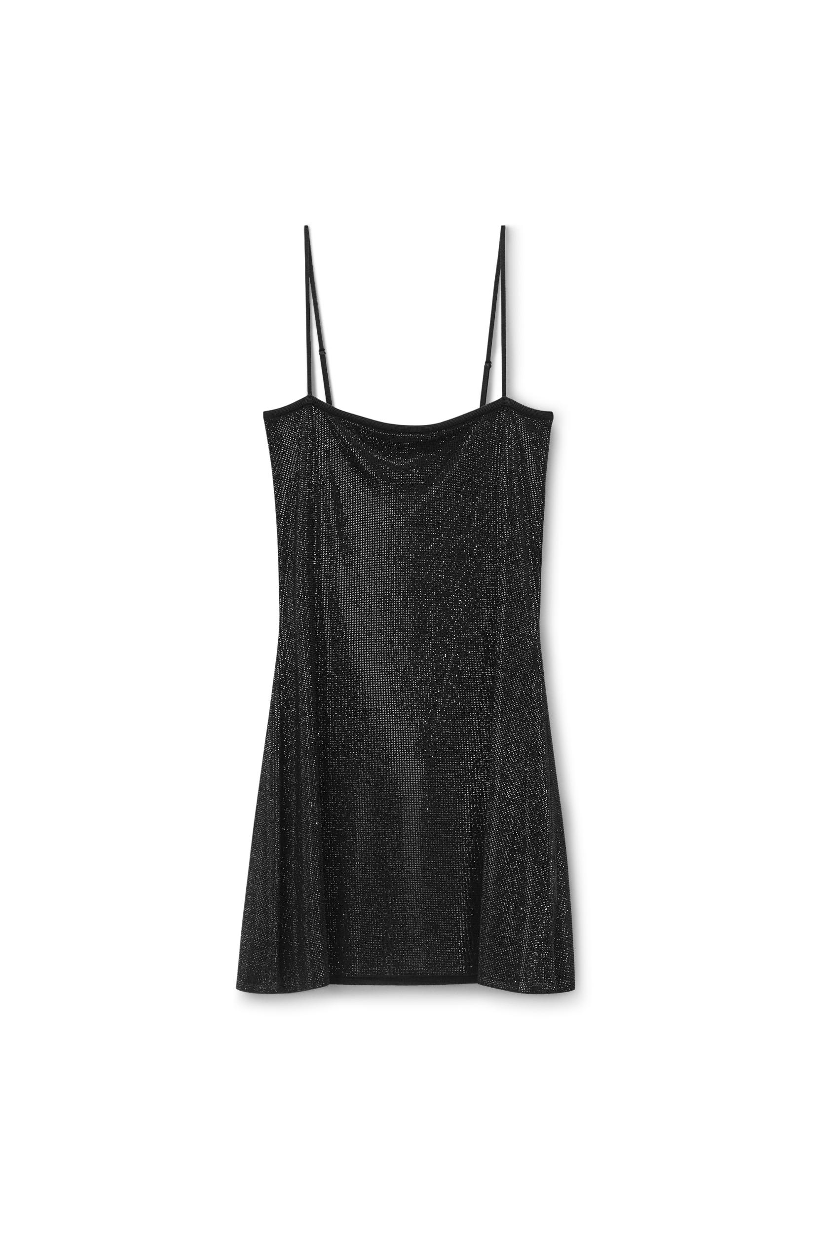 Black Crystal Hotfix Cami Dress Product Image
