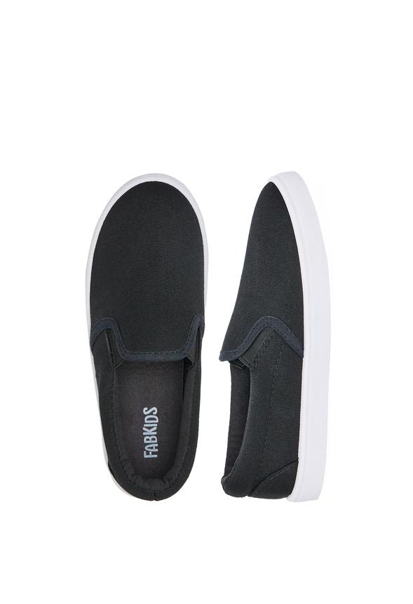 JustFab Margaux Platform Loafer Pump Womens Black/ White Size 8.5 Product Image