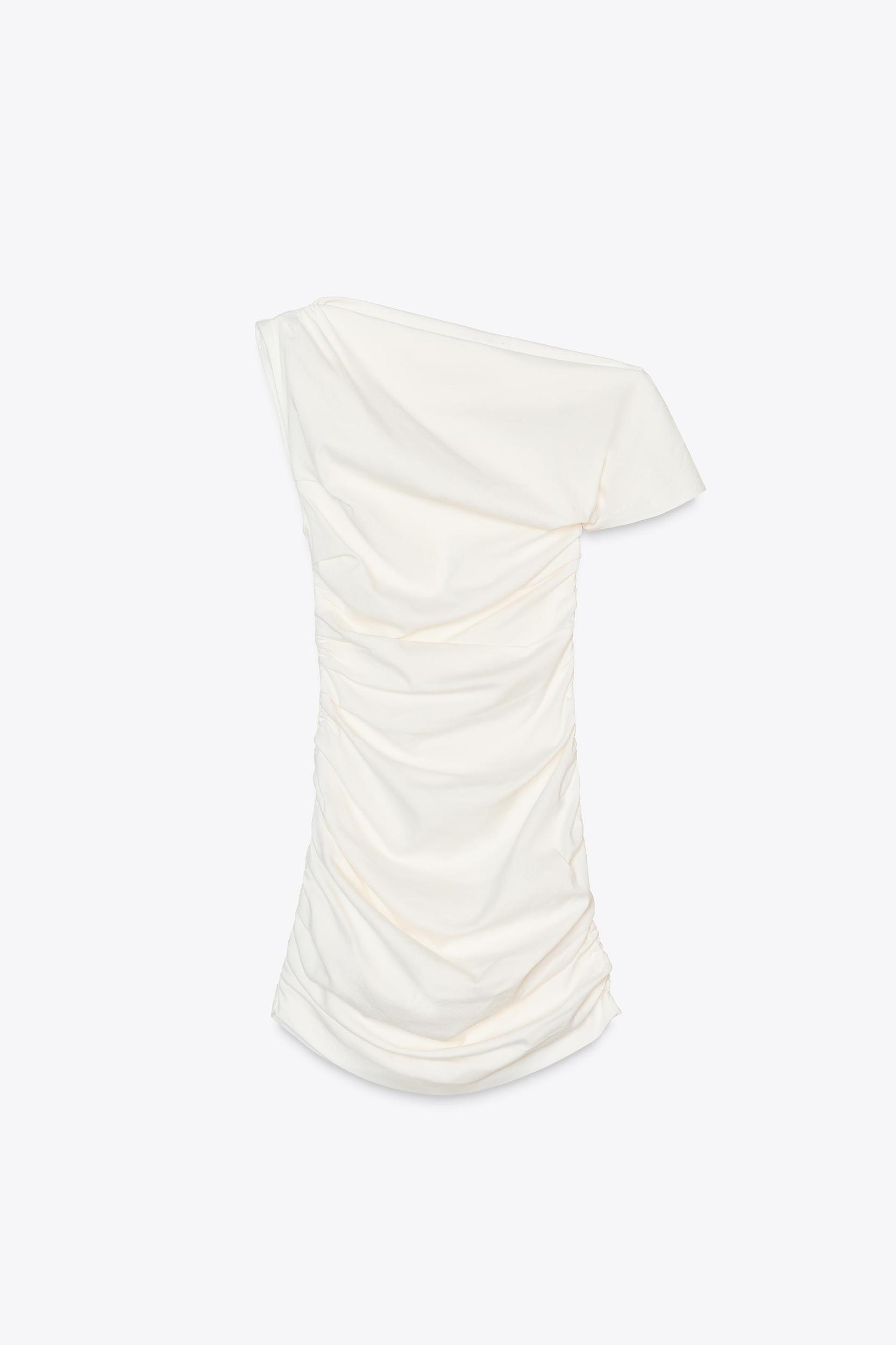 DRAPED MINI DRESS ZW COLLECTION Product Image