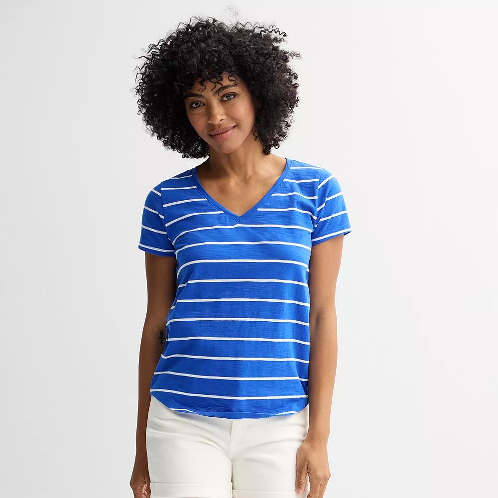 Women's Sonoma Goods For Life® Everyday Short Sleeve V-Neck Tee,  Product Image