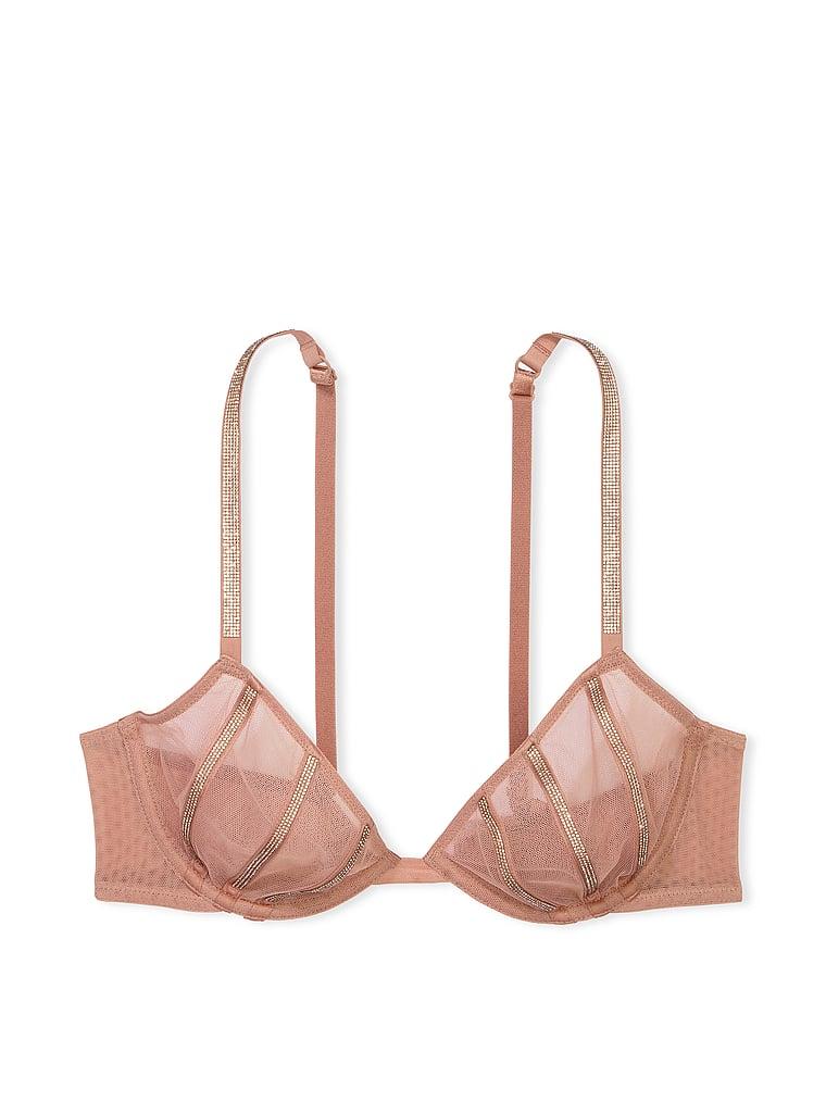 Sheer Shine Unlined Low-Cut Demi Bra Product Image