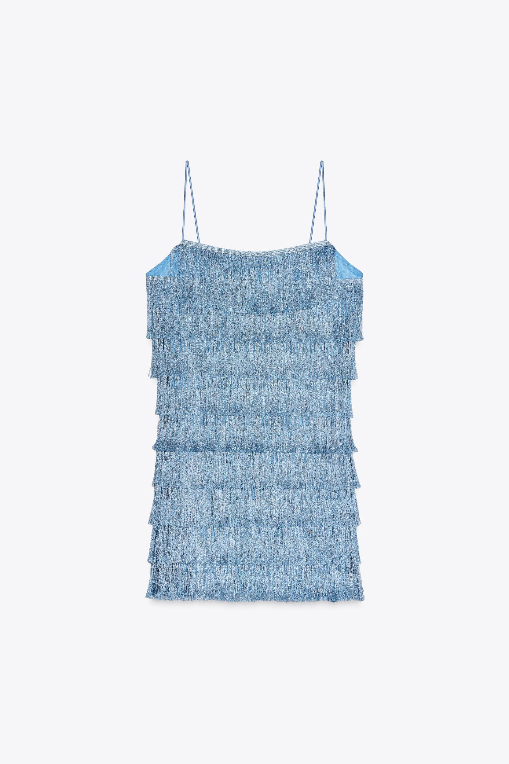 FRINGED MINI DRESS Product Image