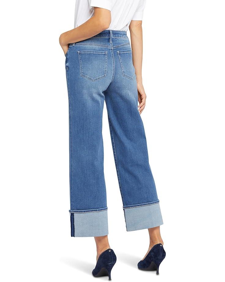 Teresa Wide Leg Exposed Button Fly Jeans in Costa Brava Product Image