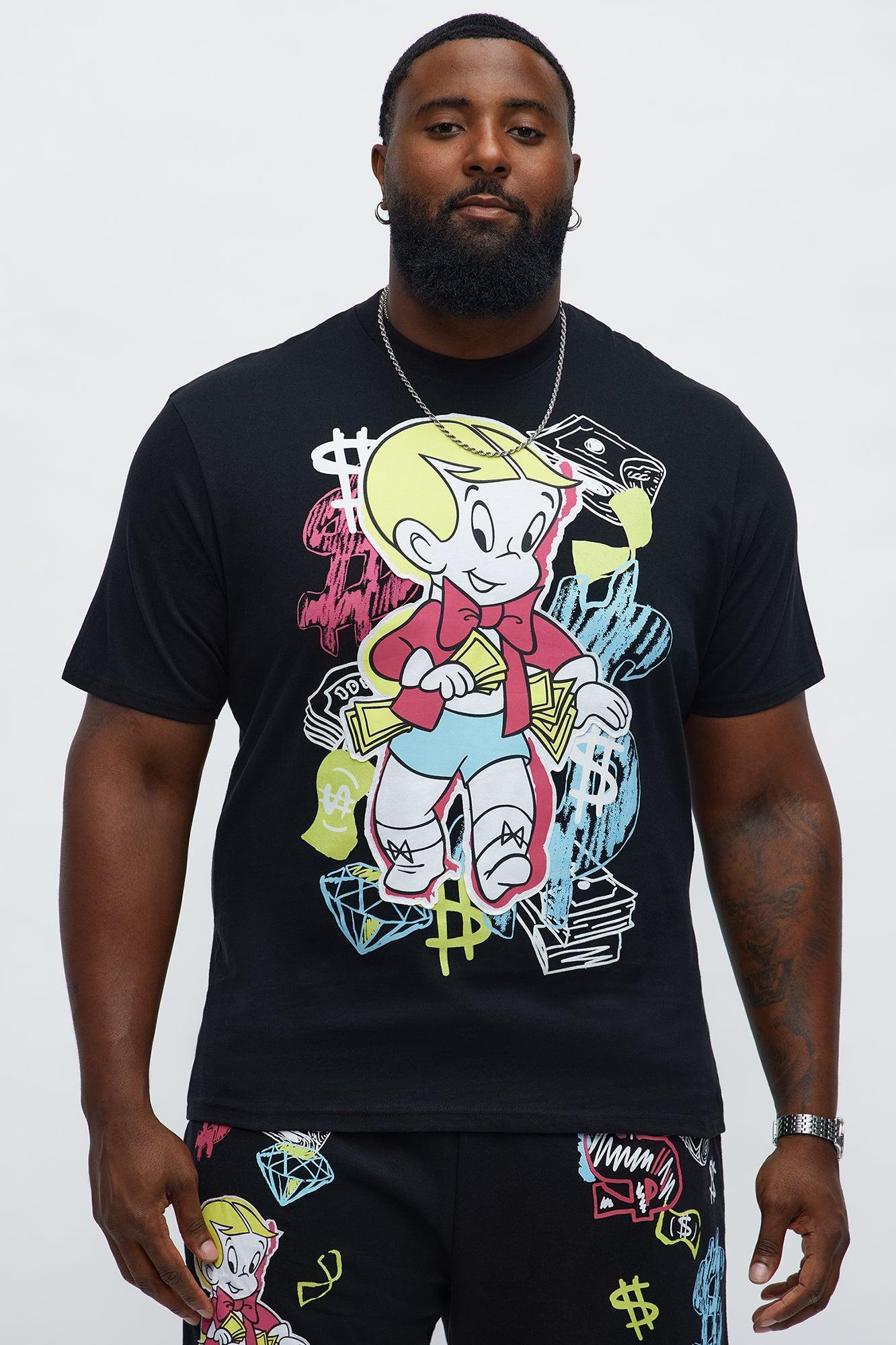 Richie Rich $ign Short Sleeve Tee - Black Male Product Image