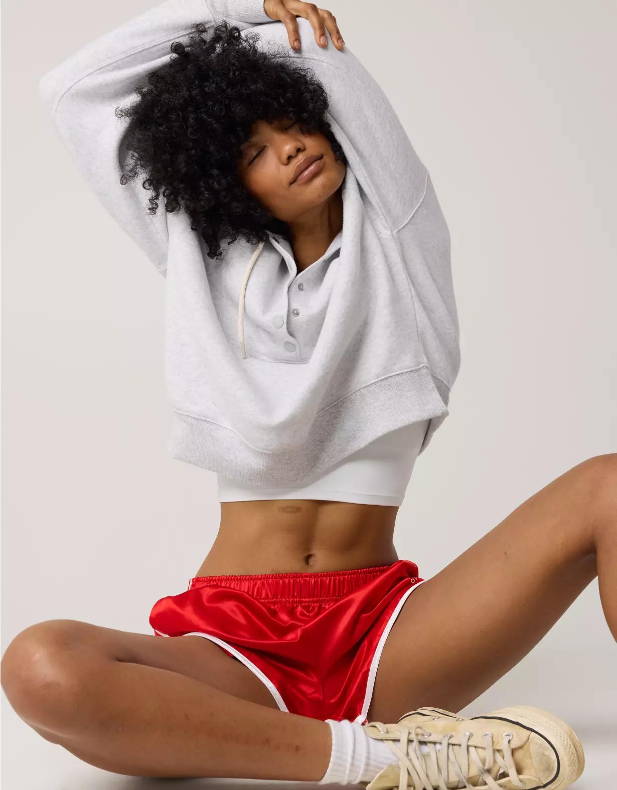 OFFLINE By Aerie Cloud Fleece Snap Front Hoodie Product Image