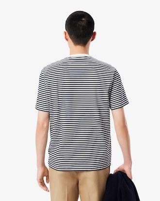 Men's Striped Heavy Cotton T-Shirt Product Image