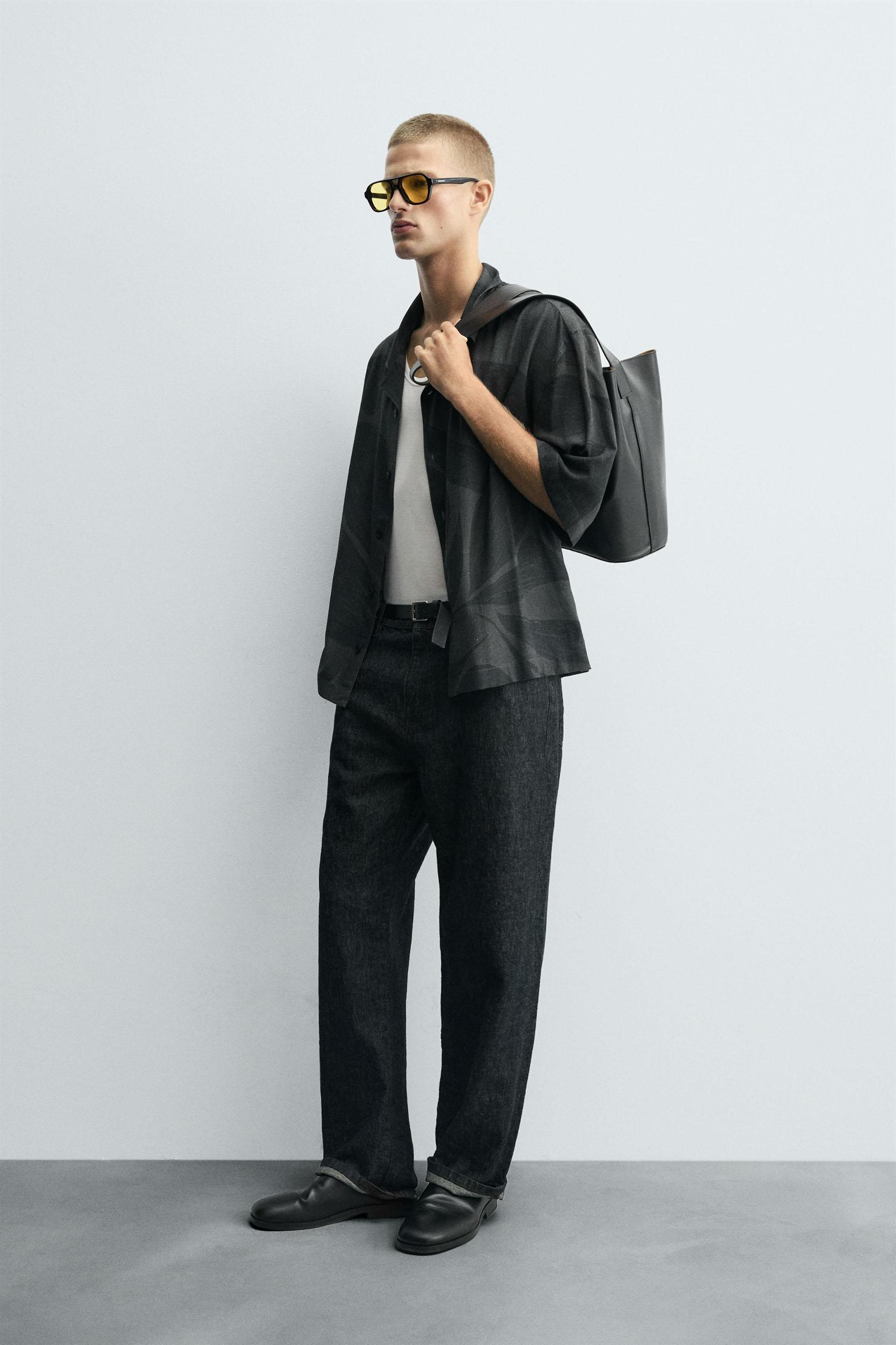 VISCOSE-LINEN SHIRT Product Image