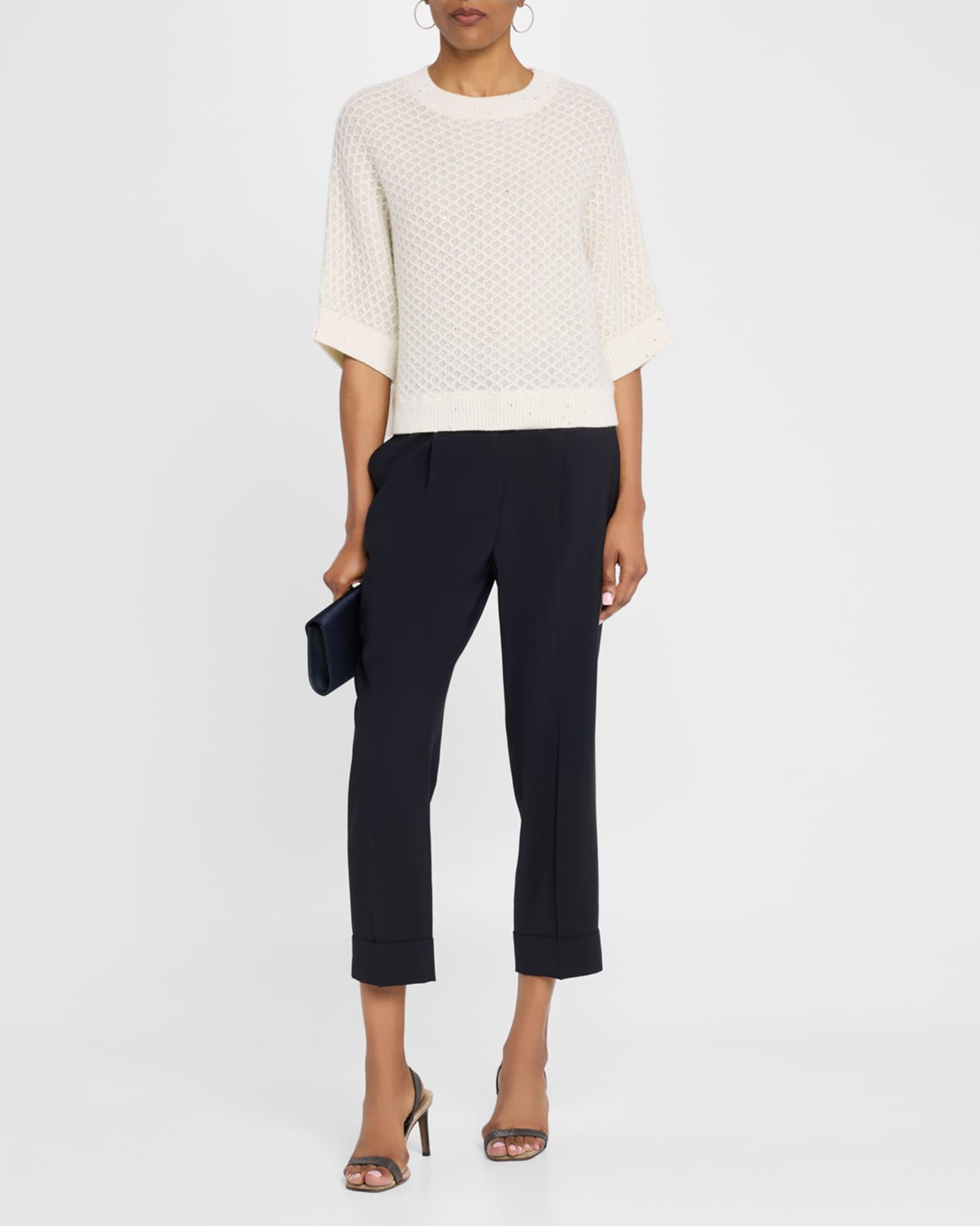 Textured Sequin-Embellished Sweater Product Image