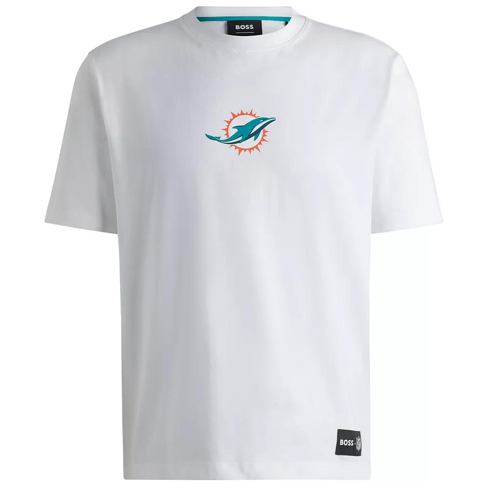 Unisex Hugo Boss White Miami Dolphins Brady T-Shirt, Adult Unisex,  Product Image