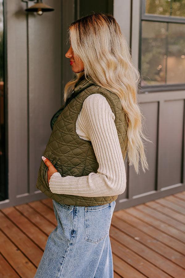 Evergreen Bliss Quilted Vest Product Image
