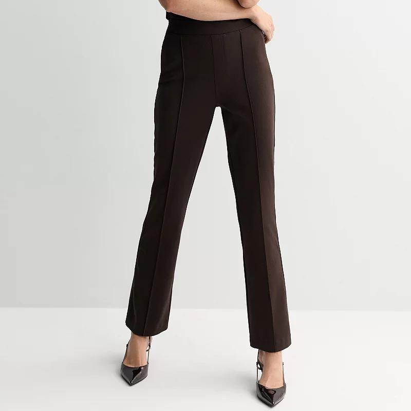 Women's Nine West Pintuck Bootcut Ponte Pants,  Product Image