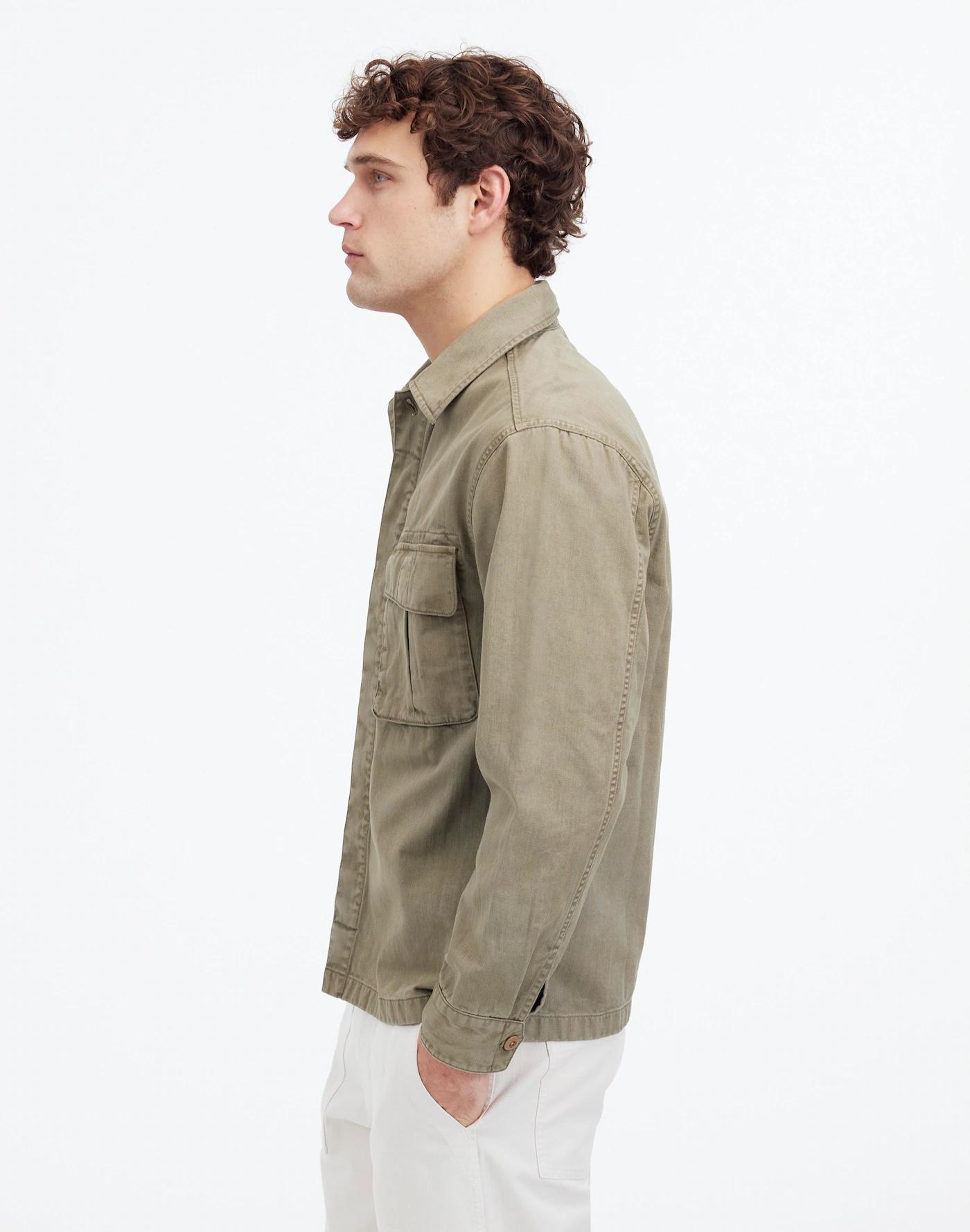 Utility Jacket in Garment-Dyed Cotton Twill Product Image