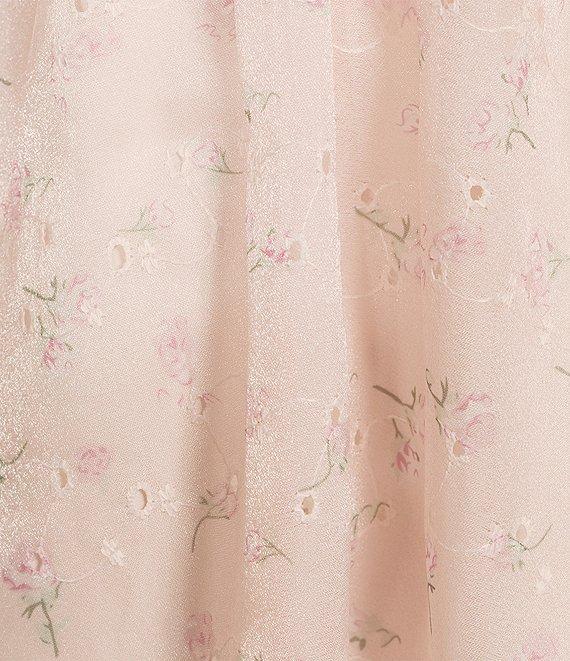 Allison & Kelly Floral Print Square Neck 3/4 Puff Sleeve Babydoll Dress Product Image