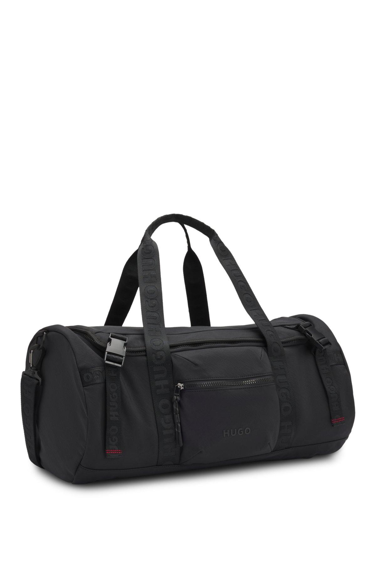 HUGO - Holdall with logo straps - Black Product Image
