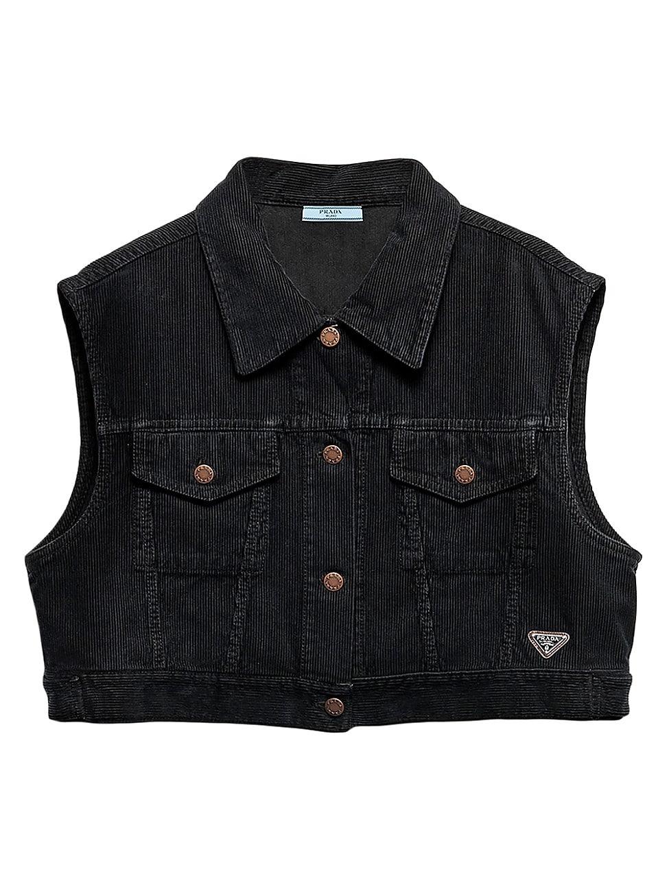 Womens Corduroy Vest Top Product Image