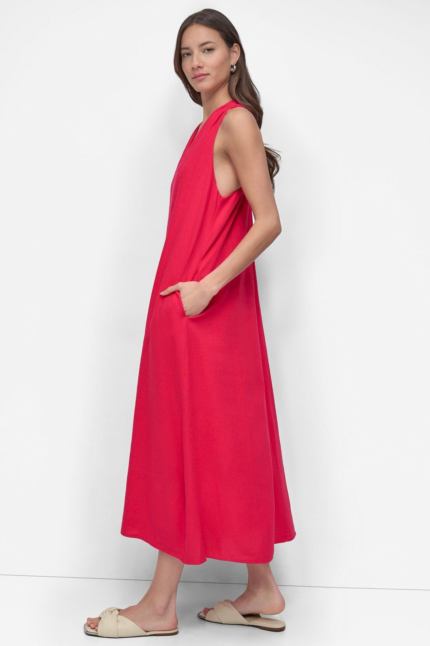 TWIST RACERBACK MIDI SWING DRESS Product Image