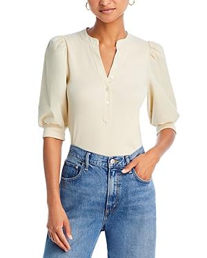 Veronica Beard Coralee Mixed Media Top Product Image