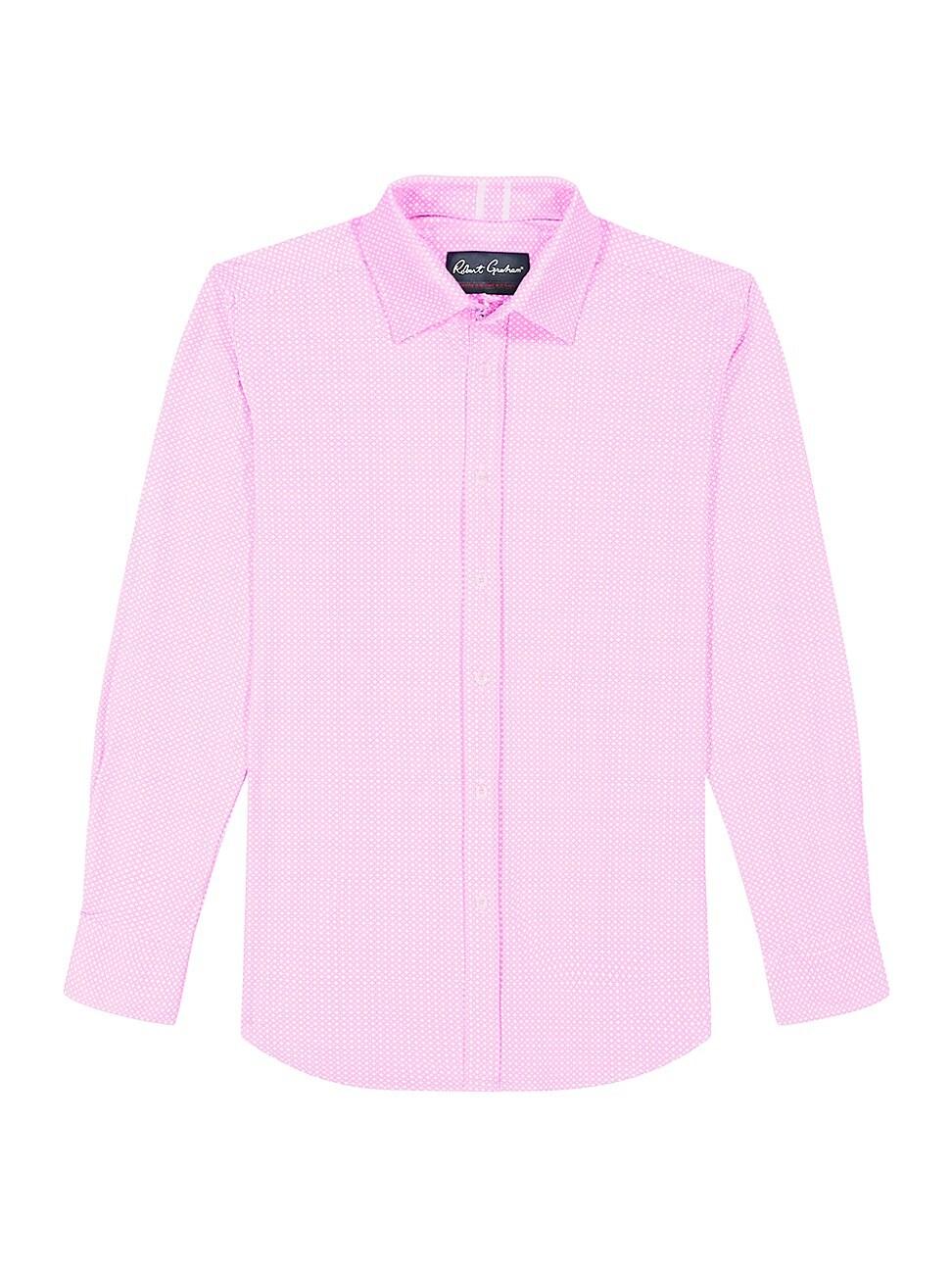 Mens Galvan Micro Pattern Button-Front Shirt Product Image