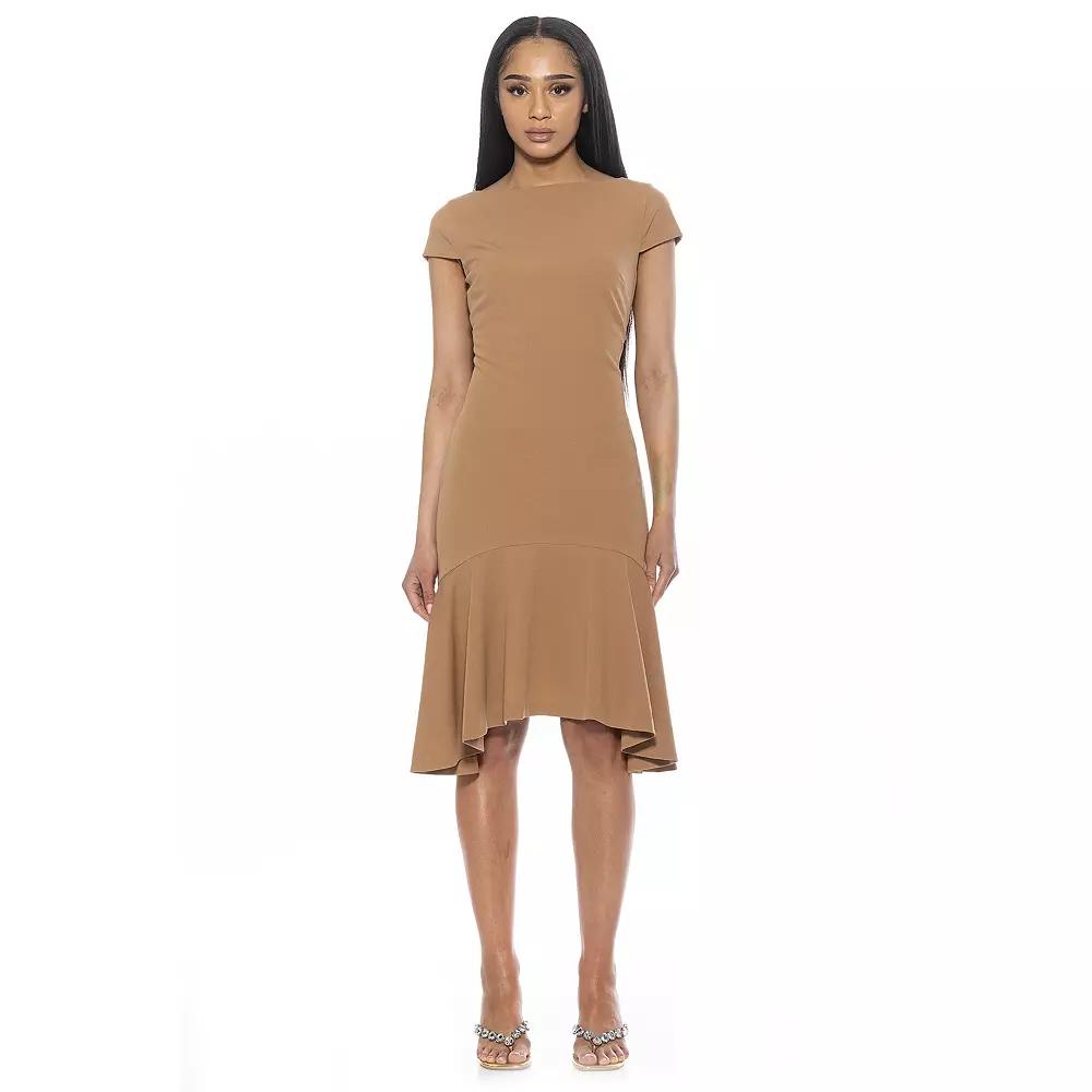Women's ALEXIA ADMOR Renata Cap Sleeve Dropped Waist Flared Dress,  Product Image