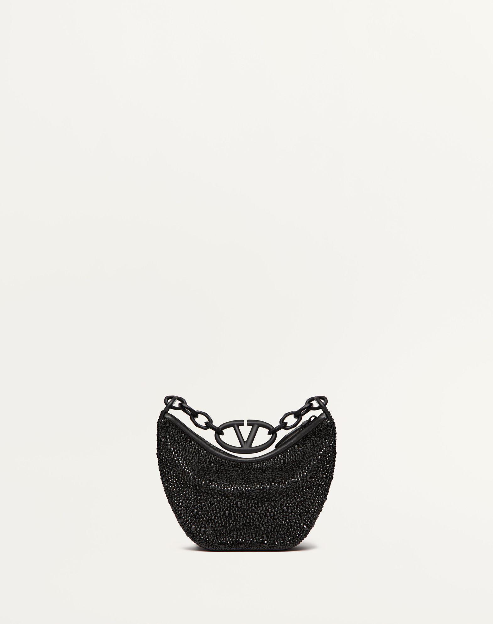 Vlogo Moon Mini Hobo Bag With Rhinestones Product Image