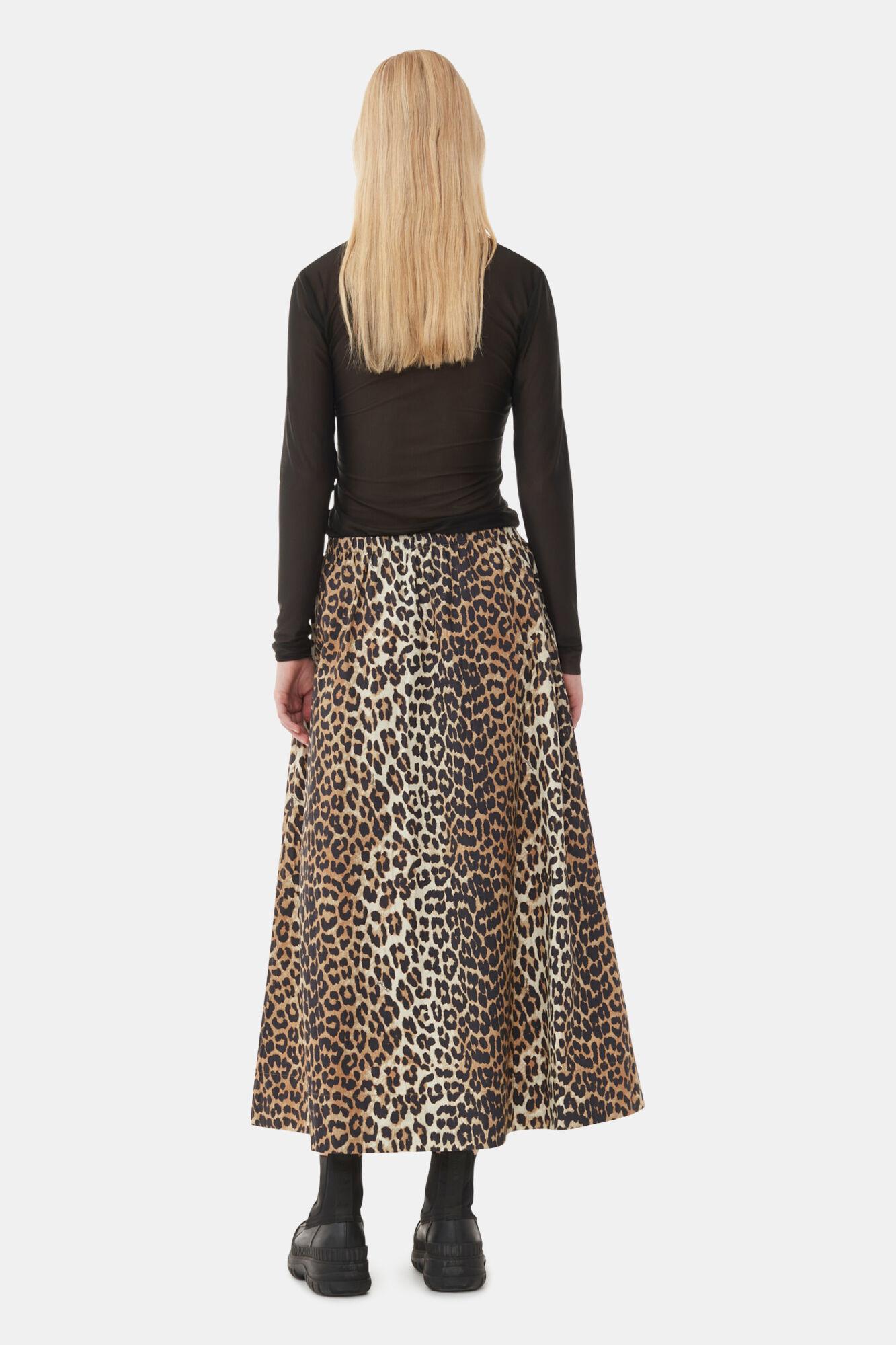 Leopard Printed Elasticated Maxi Skirt Product Image