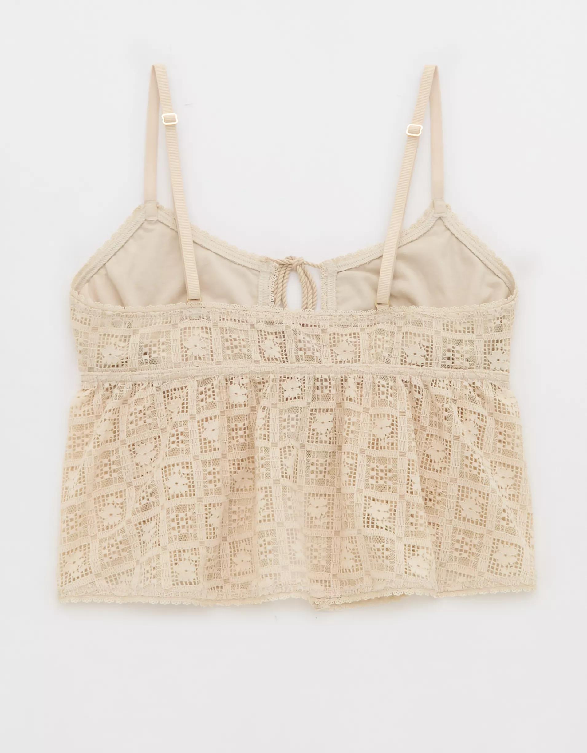 Show Off High Tide Lace Tie Front Tank Top Product Image