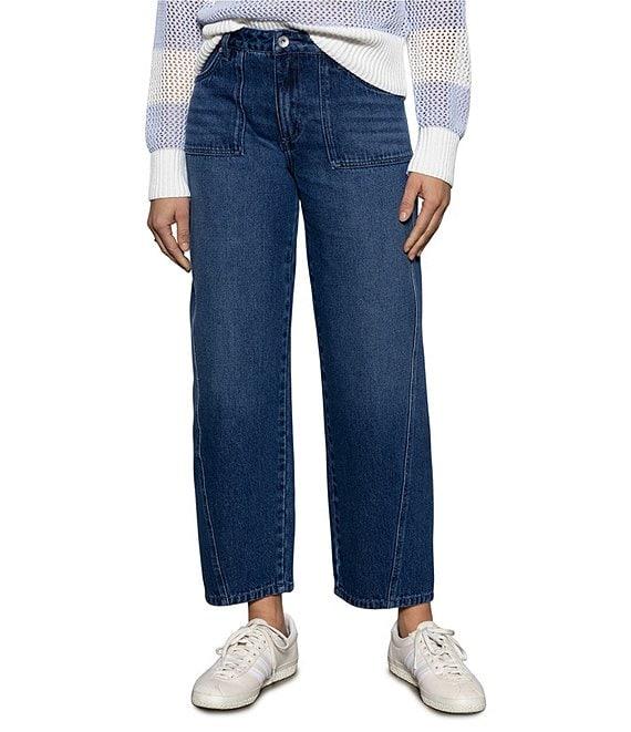Sanctuary District Column Standard Rise Straight Leg Ankle Jeans Product Image