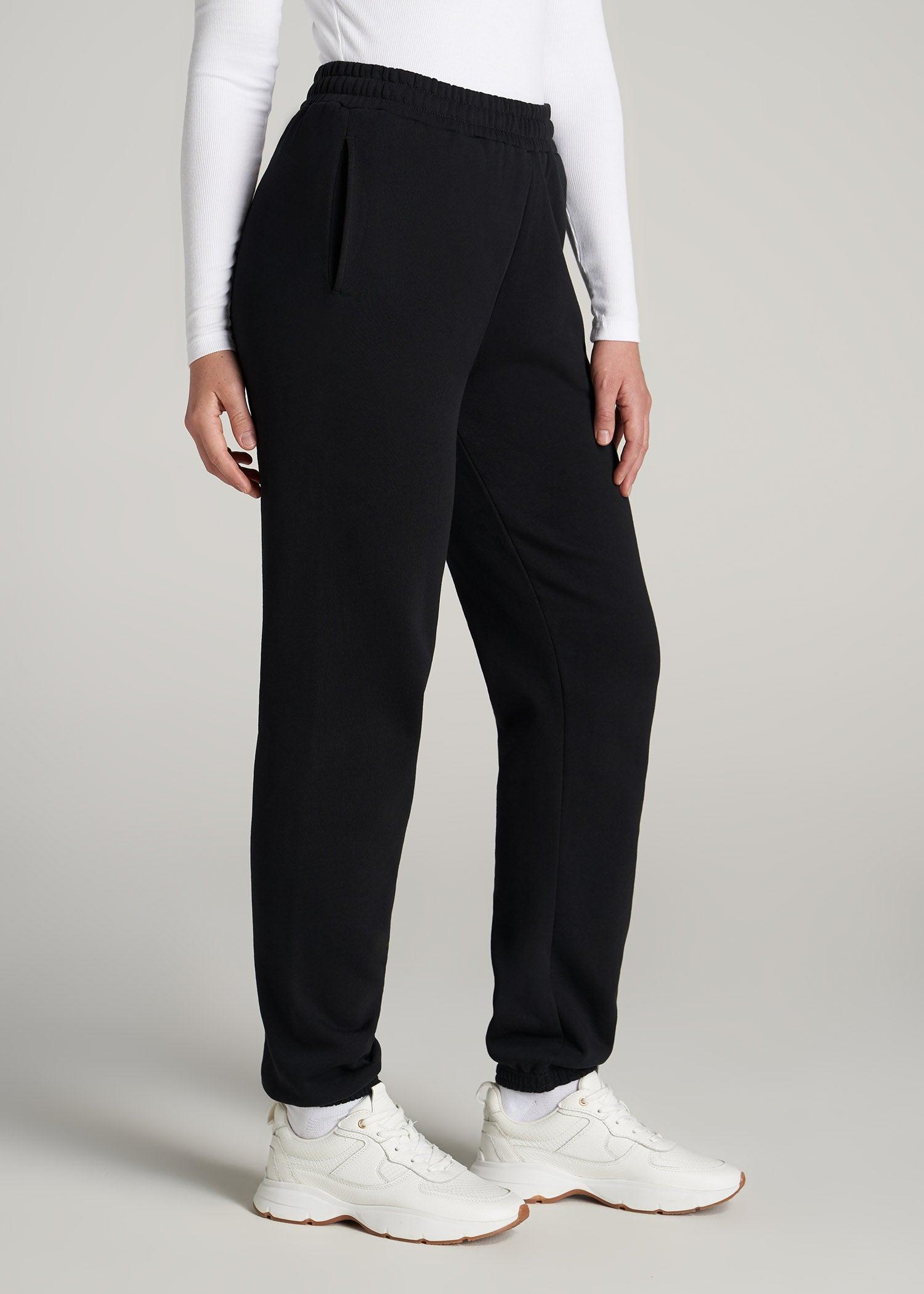 Wearever Fleece Relaxed Sweatpants for Tall Women in Black Female Product Image