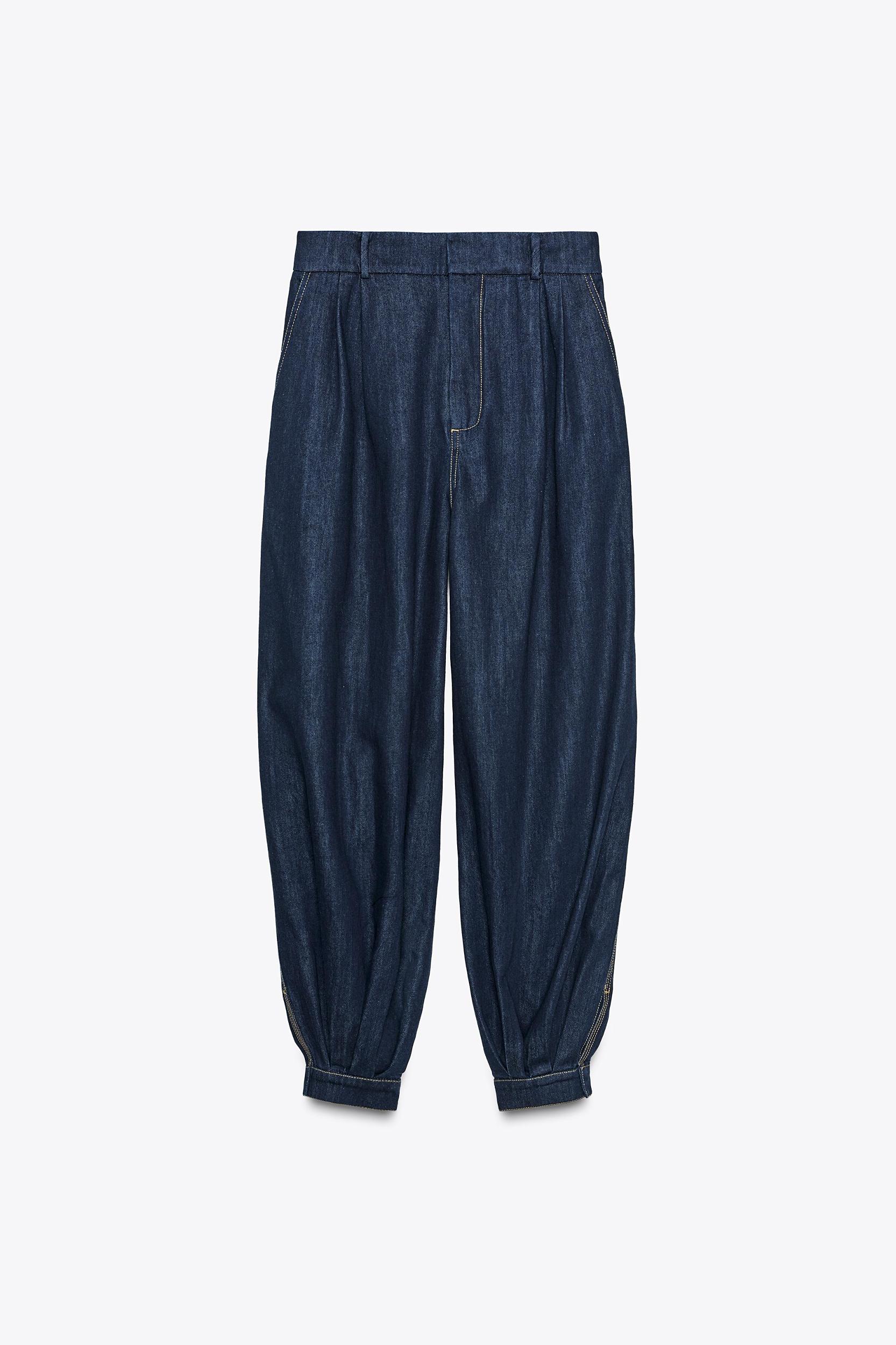 ZW COLLECTION DENIM BALLOON PANTS Product Image
