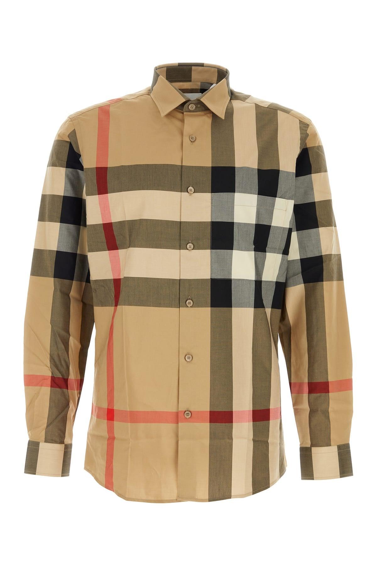checkered cotton shirt Product Image