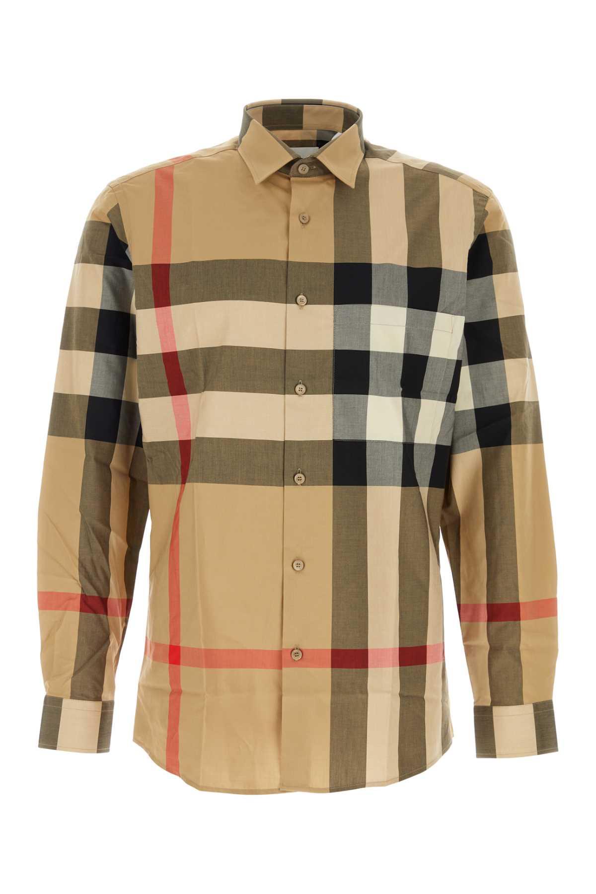 checkered cotton shirt Product Image