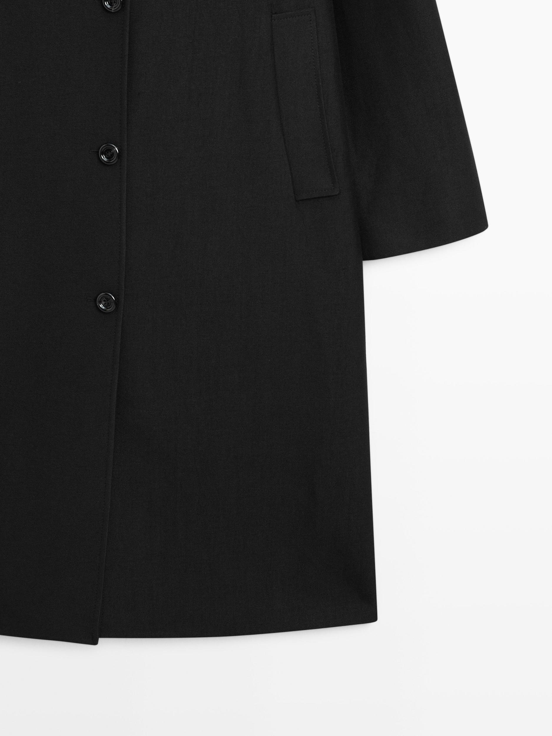 Long wool blend coat Product Image