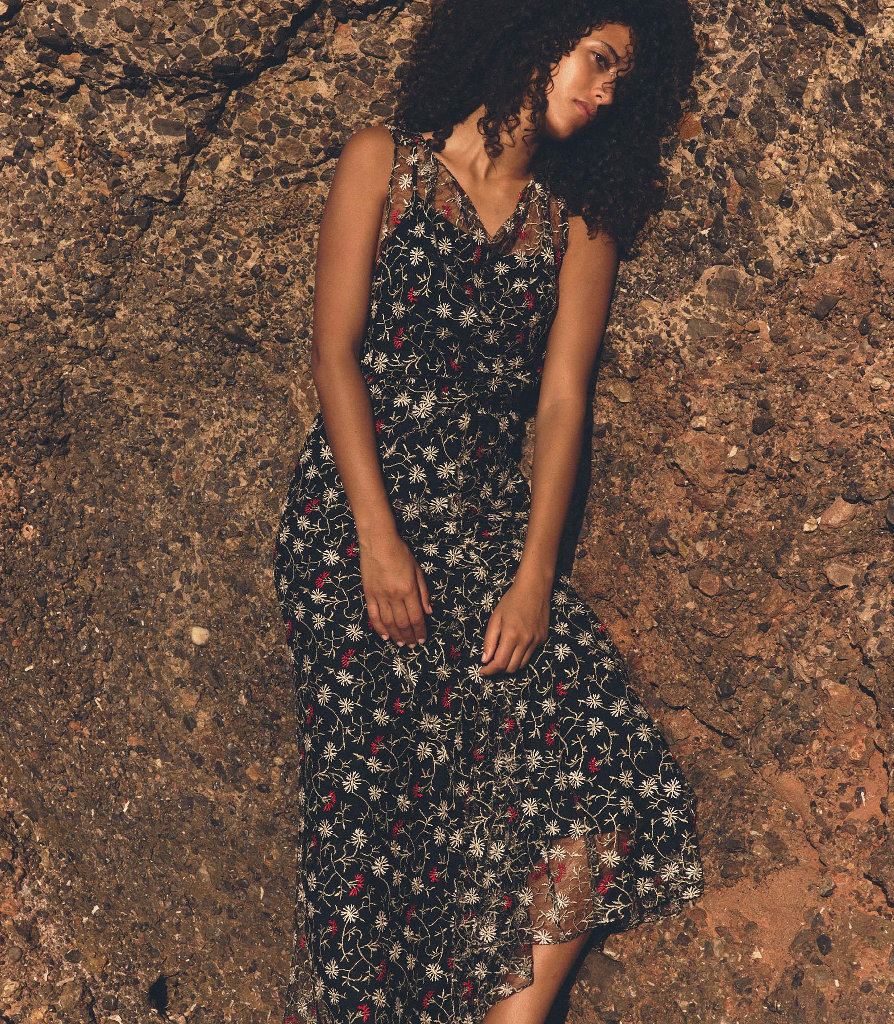 MIREILLE DRESS -- JARDIN DE MARGUERITES Product Image