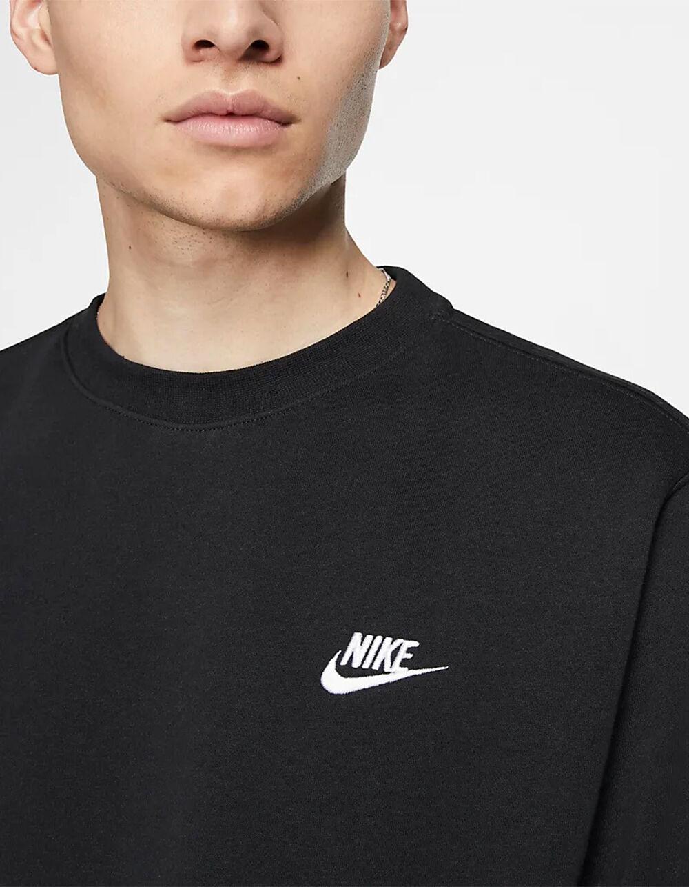 NIKE Sportswear Club Fleece Mens Crewneck Sweatshirt - BLACK Product Image