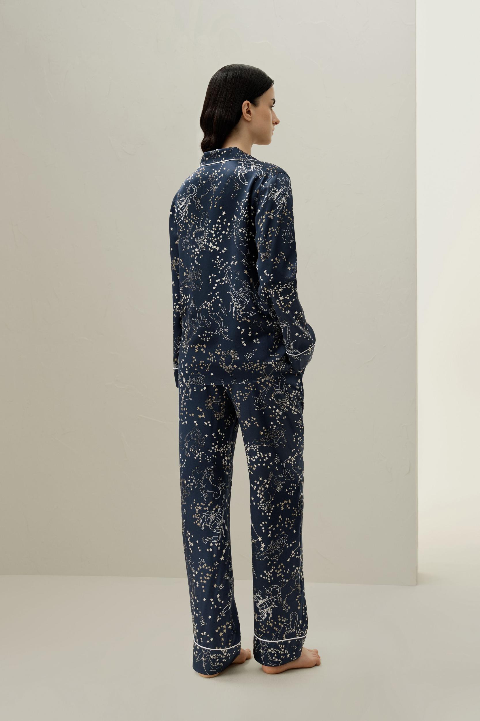 Scorpio Zodiac Classic Silk Pajama Set Product Image