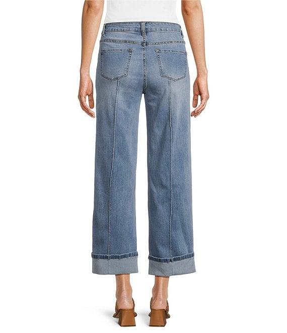 John Mark Wide Leg Folded Cuff Five Pocket Jeans Product Image