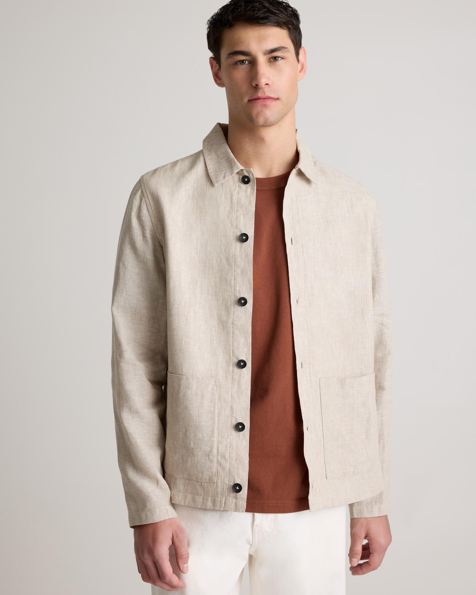 Quince | Men's 100% European Linen Drawstring Beach Pants Product Image